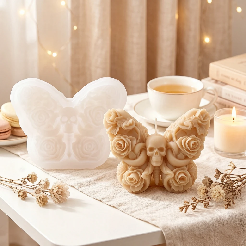 قالب سيليكون ثلاثي الأبعاد على - مراجعة Home Fragrance Rose وسعره