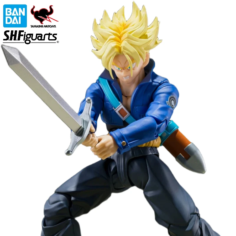 BANDAI SPIRITS S.H.Figuarts Dragon Ball Z Super Saiyan Trunks The Boy From The Future Reissue Official Posable Action Figure