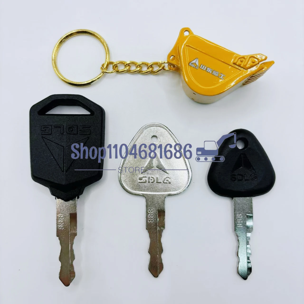

2 шт. ключи зажигания для SDLG 888 стартовый ключ ключ экскаватора 5560 75 135 205 215 универсальное зажигание с брелком