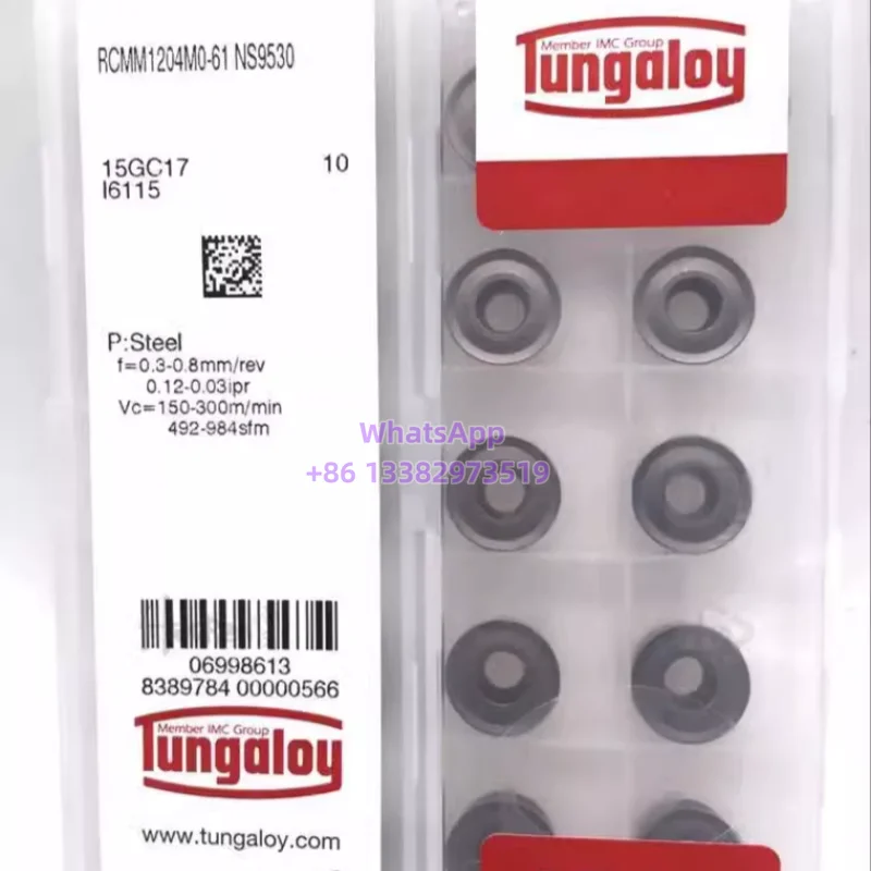 

TUNGALOY RCMM1003 RCMM1204MO AH8005 NS9530 T9125 T9225 TH10 Carbide Insert RCMM Inserts