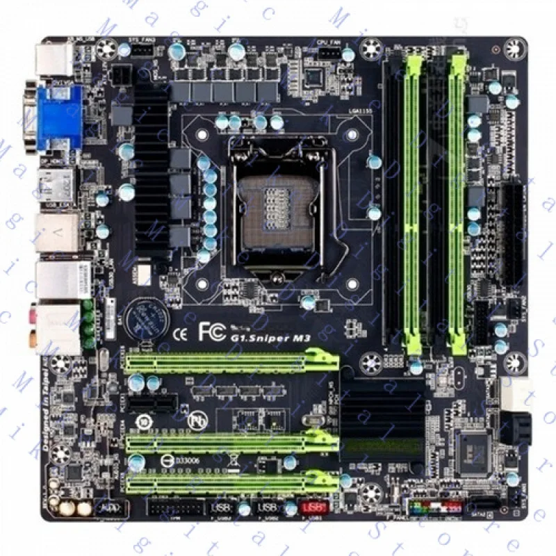 H  For Gigabyte G1.Sniper M3 LGA 1155 DDR3 3×SATA II 2×SATA III M-ATX Motherboard