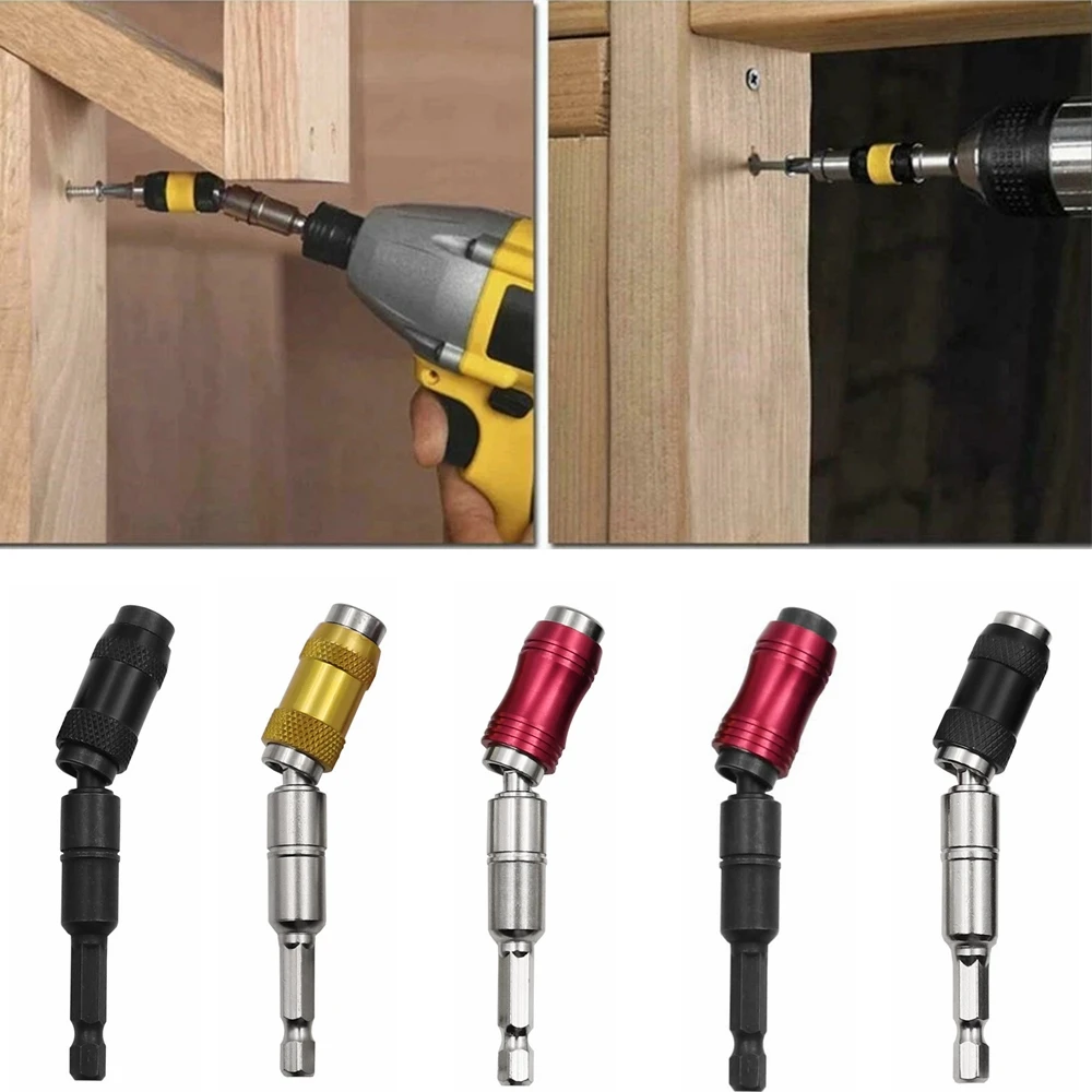 1/4 "Zeskant Magnetische Schroefboorpunt Snel Verwisselen Borgende Bithouder Boor Schroef Aandrijving Geleider Boor Verlengstang Hout Gereedschap