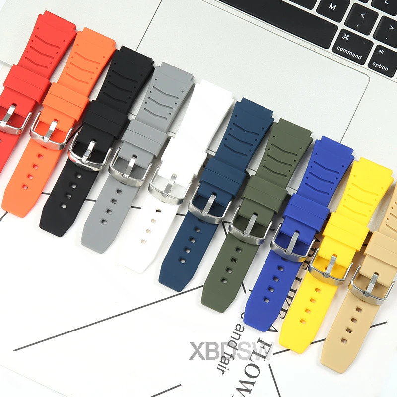 Силиконовый ремешок для часов 20 мм, совместимый с Casio PRG-80 PAG-80 PRW-1000 PRW-1100 MWA-100H PRG80 prg80, ремешок, браслет