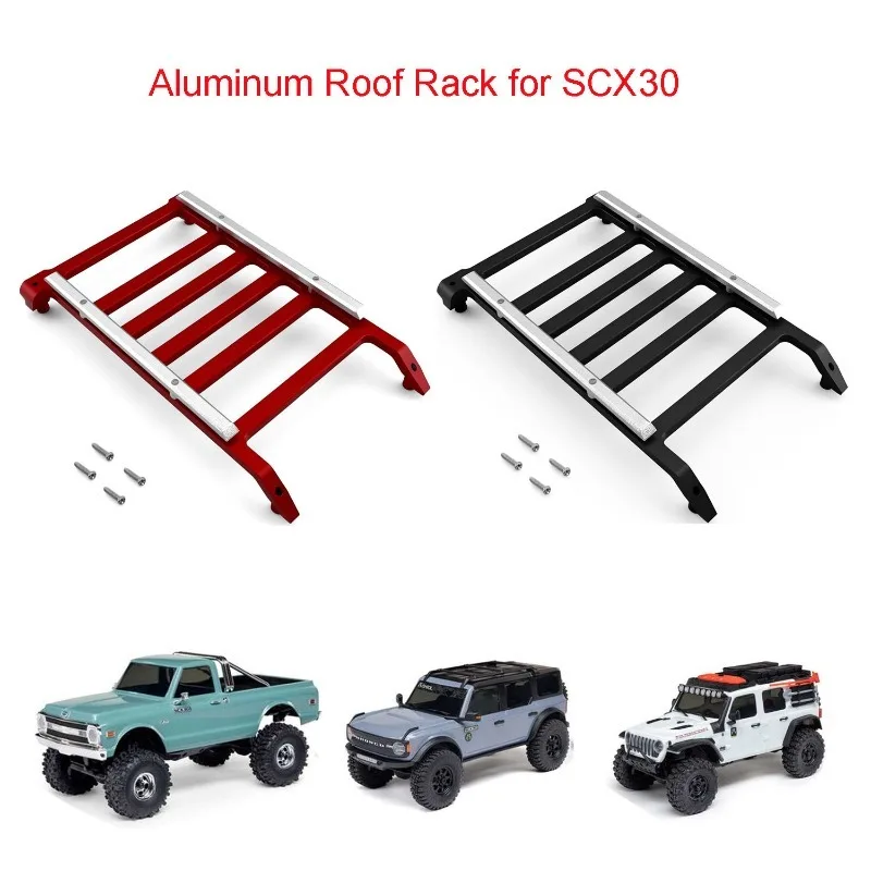 

Aluminum Roof Rack For 1/30 SCX30 Upgrade Parts Accessories RC Car 4X4 RTR Brushed Rock Crawler