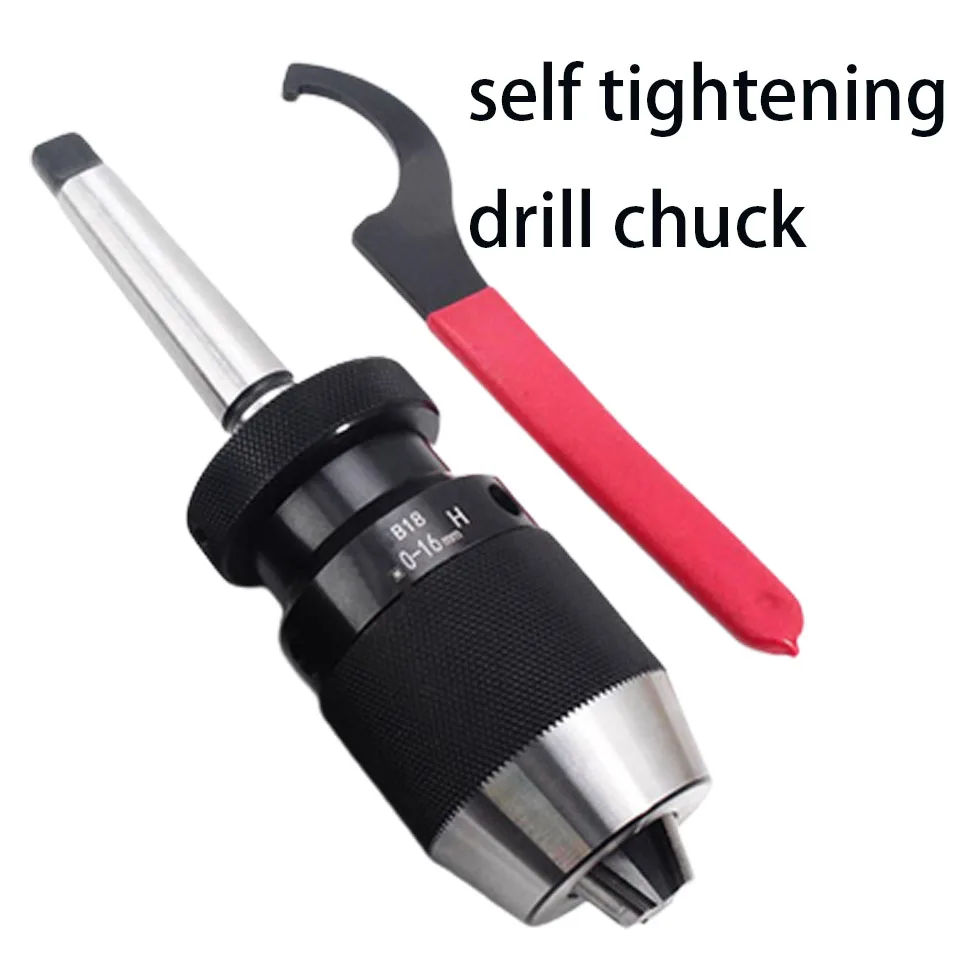 Cnc Drill Chuck With Taper Shank Milling Machine R8 Lathe Tailstock Mt Straight Shank Chuck 0-16 Self-locking Self-locking