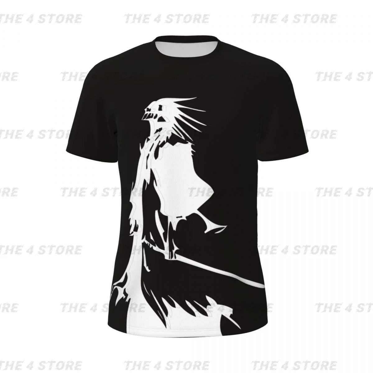 

Bleach Zaraki Kenpachi 100% polyester Men Short Sleeve Top Funny Tee Clothes Girls Training Uniform Clothing T-shirt
