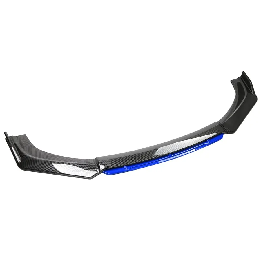 

4Pcs Car Front Bumper Lip Splitter Spoiler Diffuser (Carbon Fiber Look & Blue)