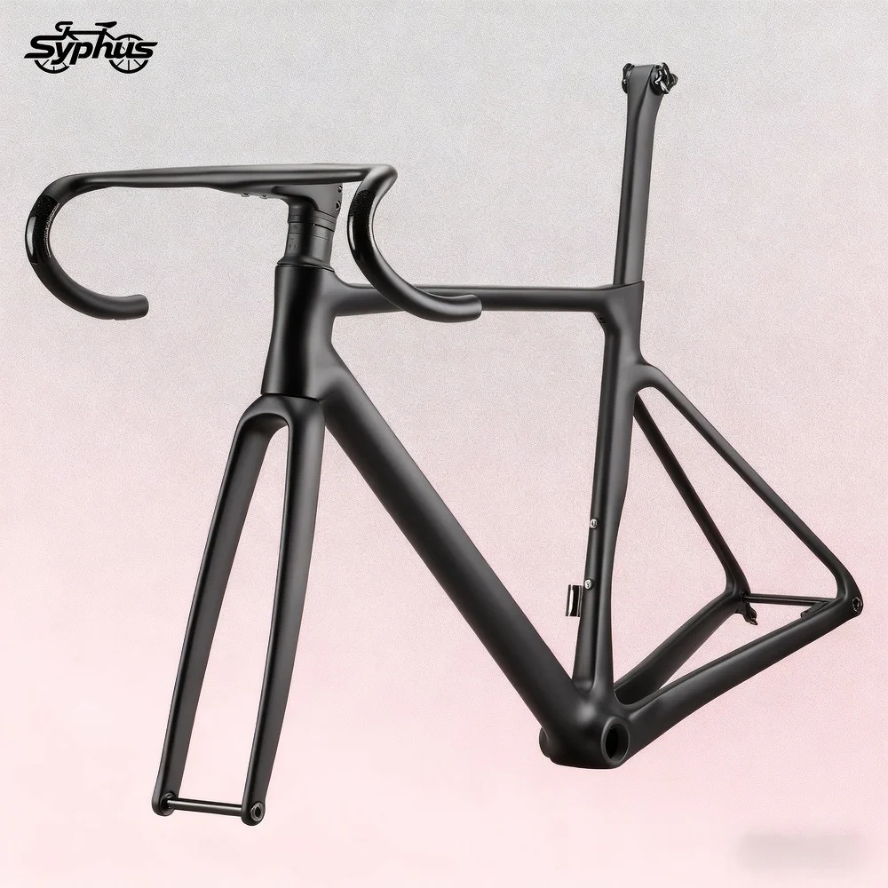 

2025 Carbon Road Frame Full Internal Cable Routing Bicycle Frames 49 52 54 56 58cm Carbon Road Bike Frame Disc Brake