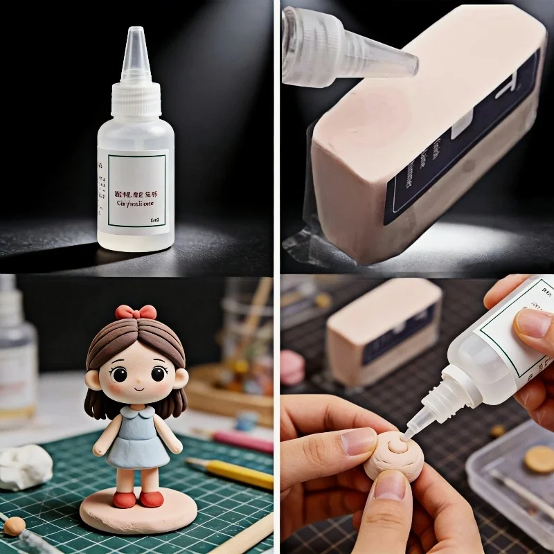 30ml Clay Softener Clay Blend Oil Thinner To Increase Viscosity DIY Hand Doll Model Smooth Surface Process Material