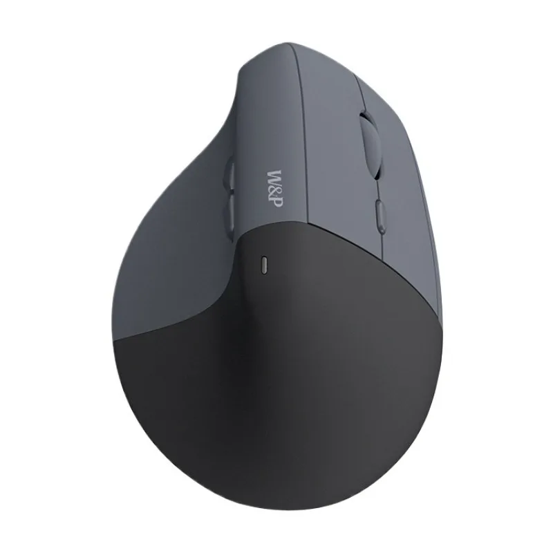 W&P PMWB04 Ergonomic Vertical Mouse Silent Wireless Tri-Mode 2400 DPI 300mAh Rechargeable Lightweight Office