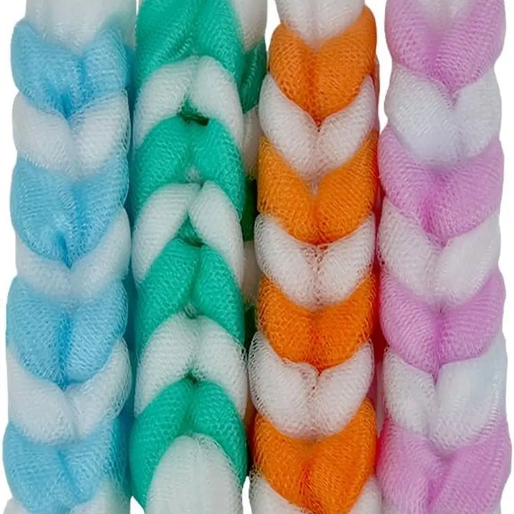 

Exfoliating Loofah Back Scrubber for Shower,Wonderful Colors(4- Counts)