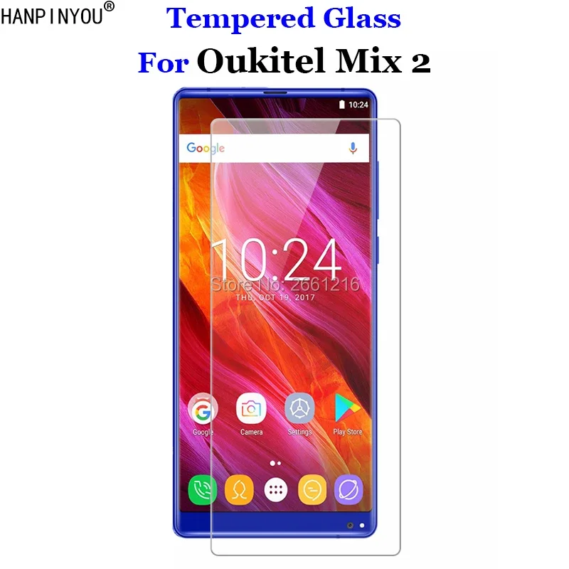 For Oukitel Mix 2 Tempered Glass 9H 2.5D Premium Screen Protector Film For Oukitel Mix2 5.99