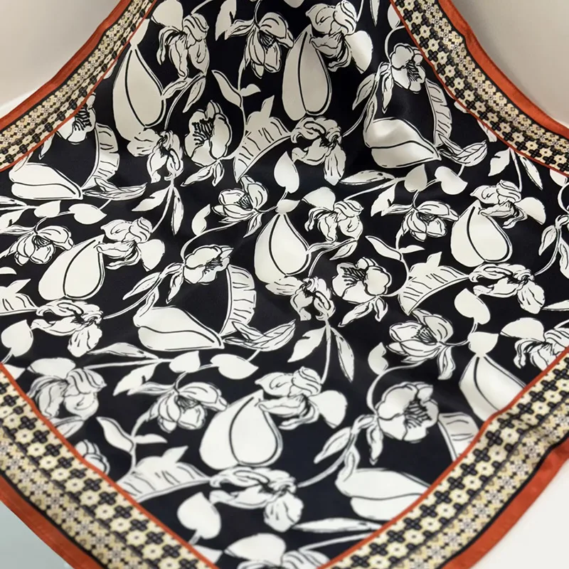 

Принтованный маленький квадратный платок для женщин, весенне-летний, декоративный, профессиональный.