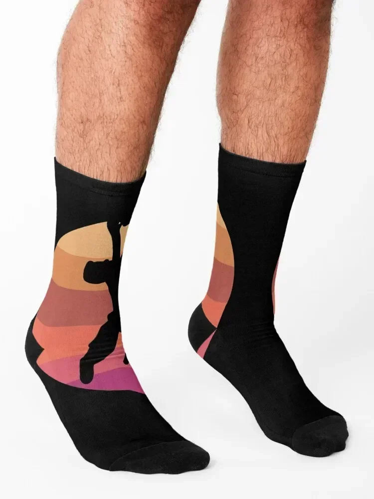 Retro Climber Bouldering Mountain Boulderer Gift Socks warm winter soccer anti-slip Non-slip kids Men Socks Luxury Brand Women's