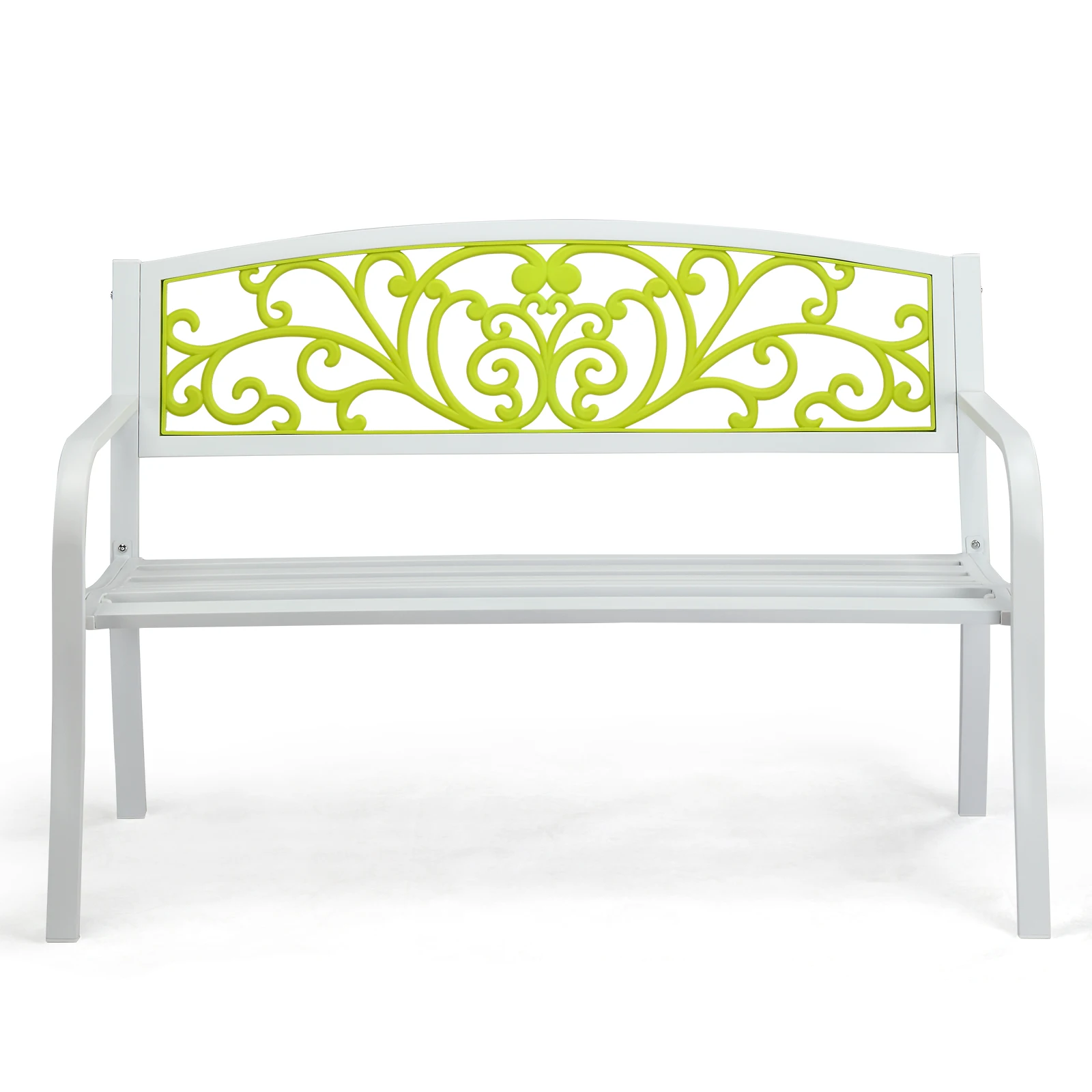 

50" Iron Outdoor Courtyard Decoration Park Leisure Bench