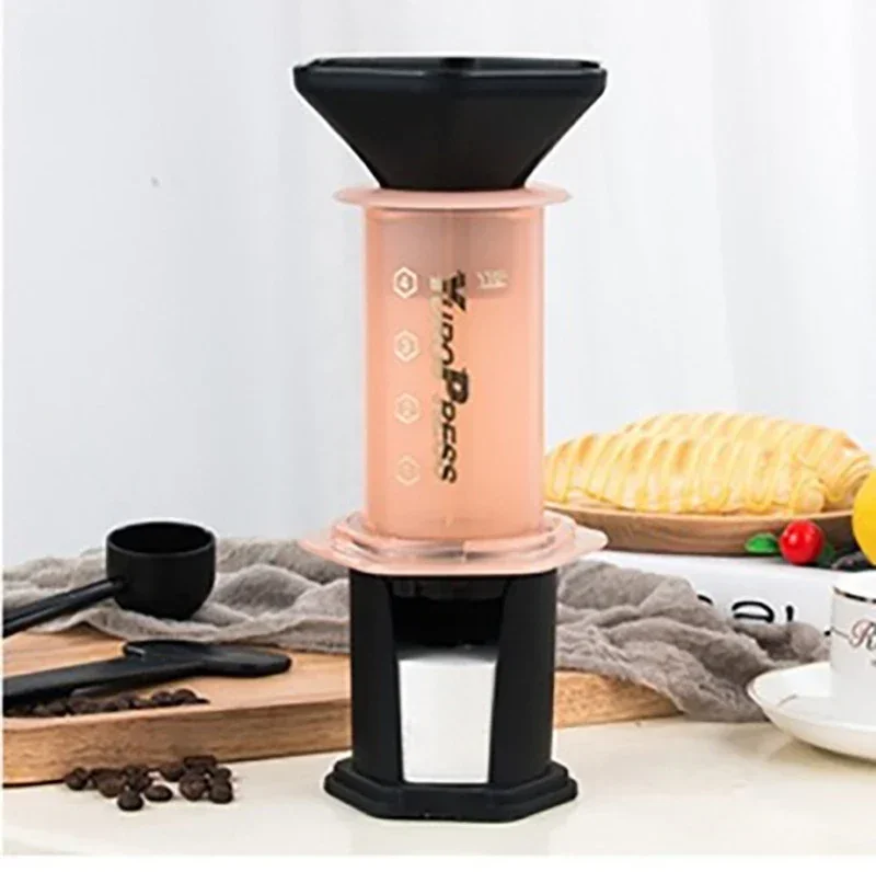 

# Custom Logo Portable Coffee Maker Espresso Coffee Pot With Filters Paper Air Press Drip Manual Coffee Maker #