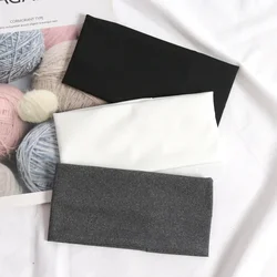 3Pcs Simple Elastic Fitness Yoga Hairbands for Women Men Solid Color Running Hair Bands Stretch Makeup Headbands Accessories