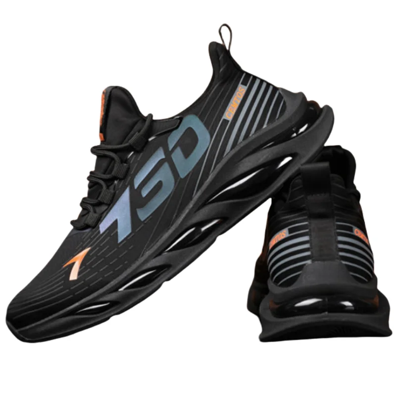 Men Casual Sport Shoes Breathable Lightweight Sneakers Outdoor Mesh Black Running Shoes Athletic Jogging Tenis Walking Shoes image 6