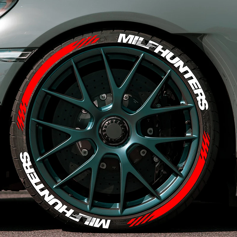 

One Tire Letter Car Tire Styling Decorative Sticker Does not Contain Glue PVC Waterproof Personalized Letter Tire Decal