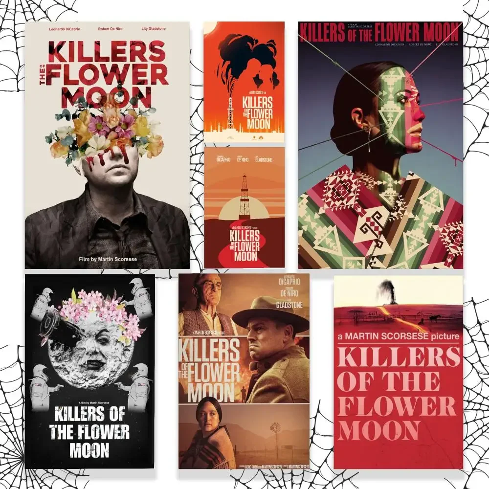 Killers of the Flower Moon Poster Graphic Wall Art Poster HD Waterproof PP Paper Print for Bedroom Living Room Office Decor Gift