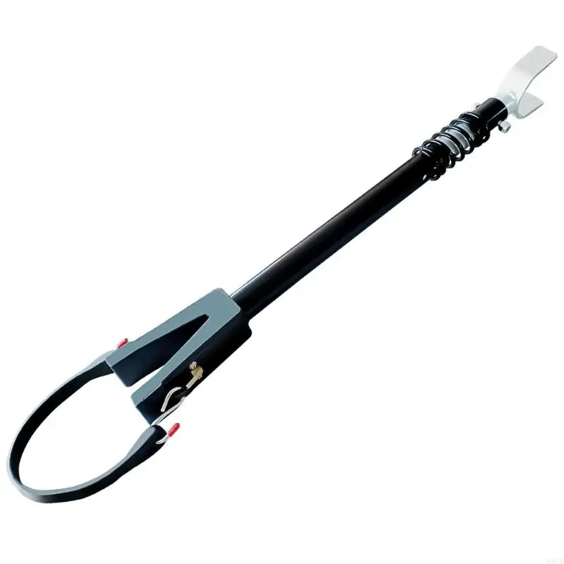 Motor Transom Support with Integrated Spring Assembly, Adjustable Carbon Steel Bar and Retaining Strap for Boat H9EE