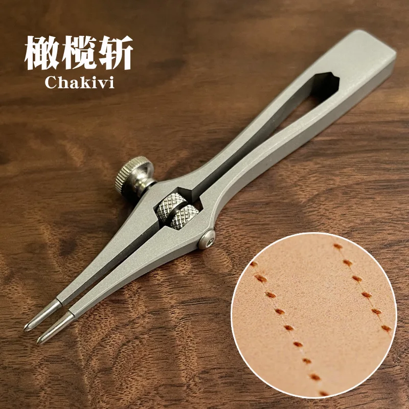 Adjustable Spacing 1-6MM Leather Punch Tool French Type Manual Hole Puncher Leather Chisel Pricking Iron Handmade LeatherCraft