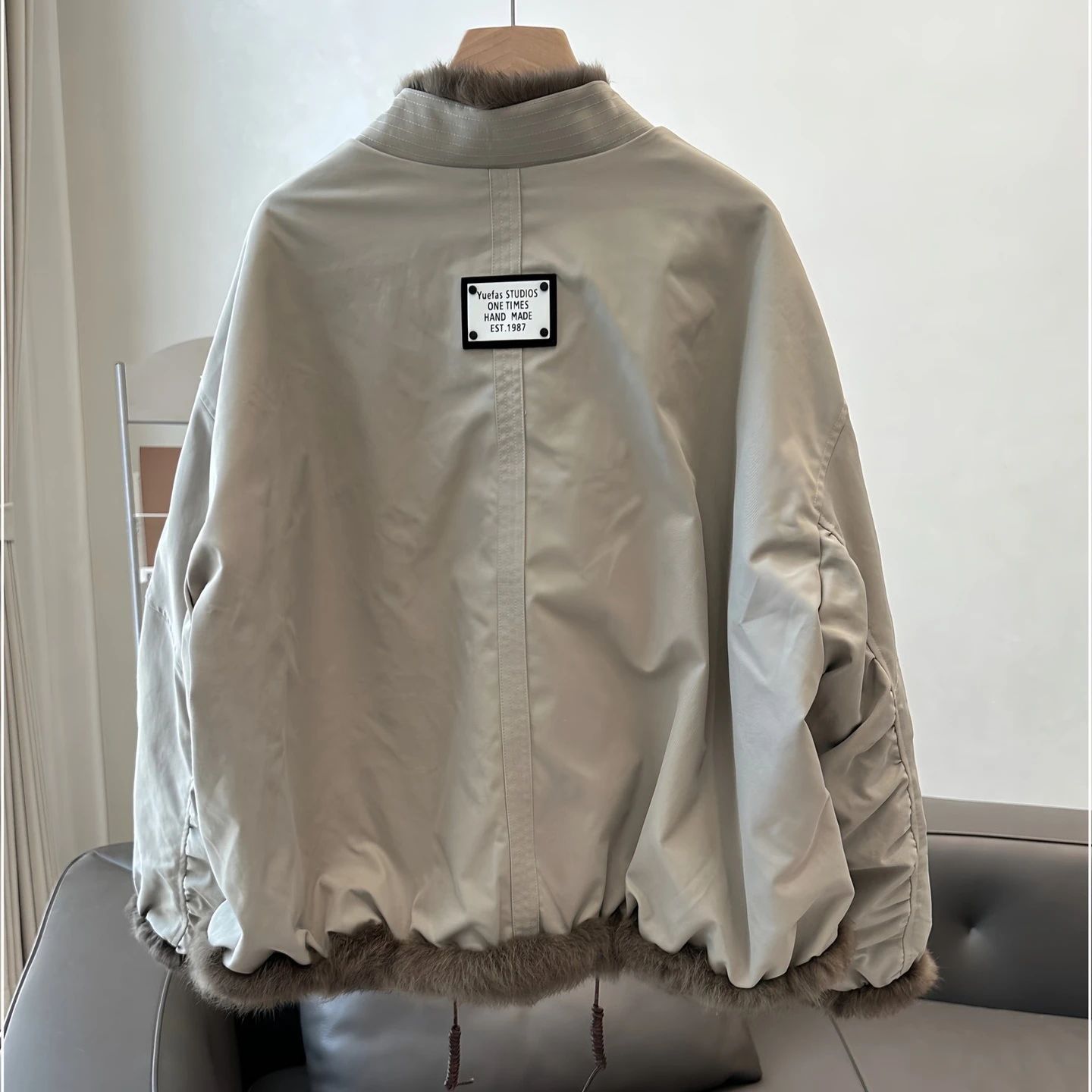 2025 dupla face usar casaco de pele de coelho feminino inverno curto parkas engrossar jaqueta quente solto casaco senhora streetwear outerwear