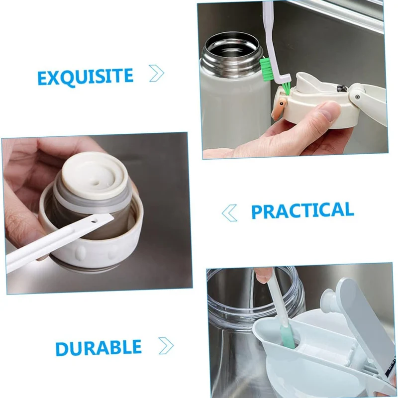 Household Cleaning Silicone Brush Set For Bottle Hydroflask Window Crevice Clean