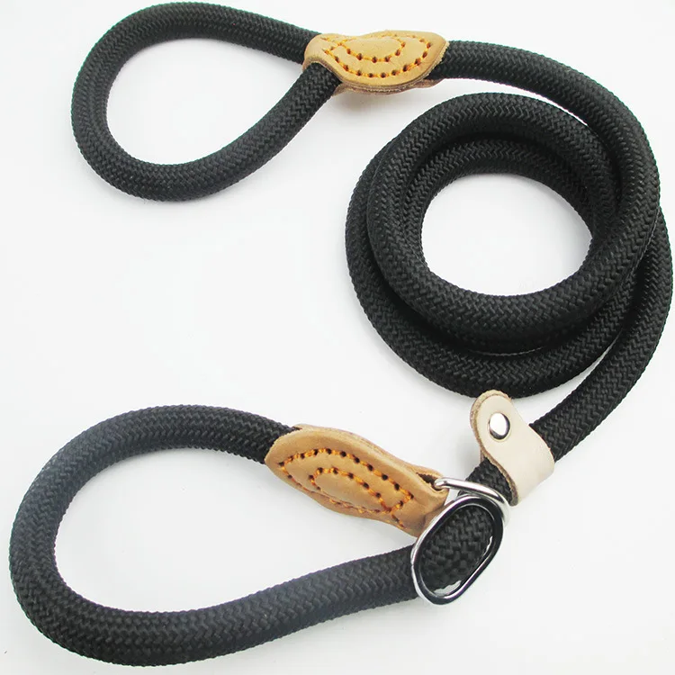 FEICHAN Nylon P chain lead rope out for dog walking training P rope automatic tightening telescopic reflective dog lead rope