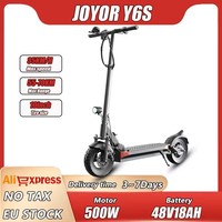 JOYOR Y6-S E-Scooter 500W Motor 25km/h Speed 60km Range 10'' Tires 48V 18Ah Battery Foldable Adult Electric Scooter