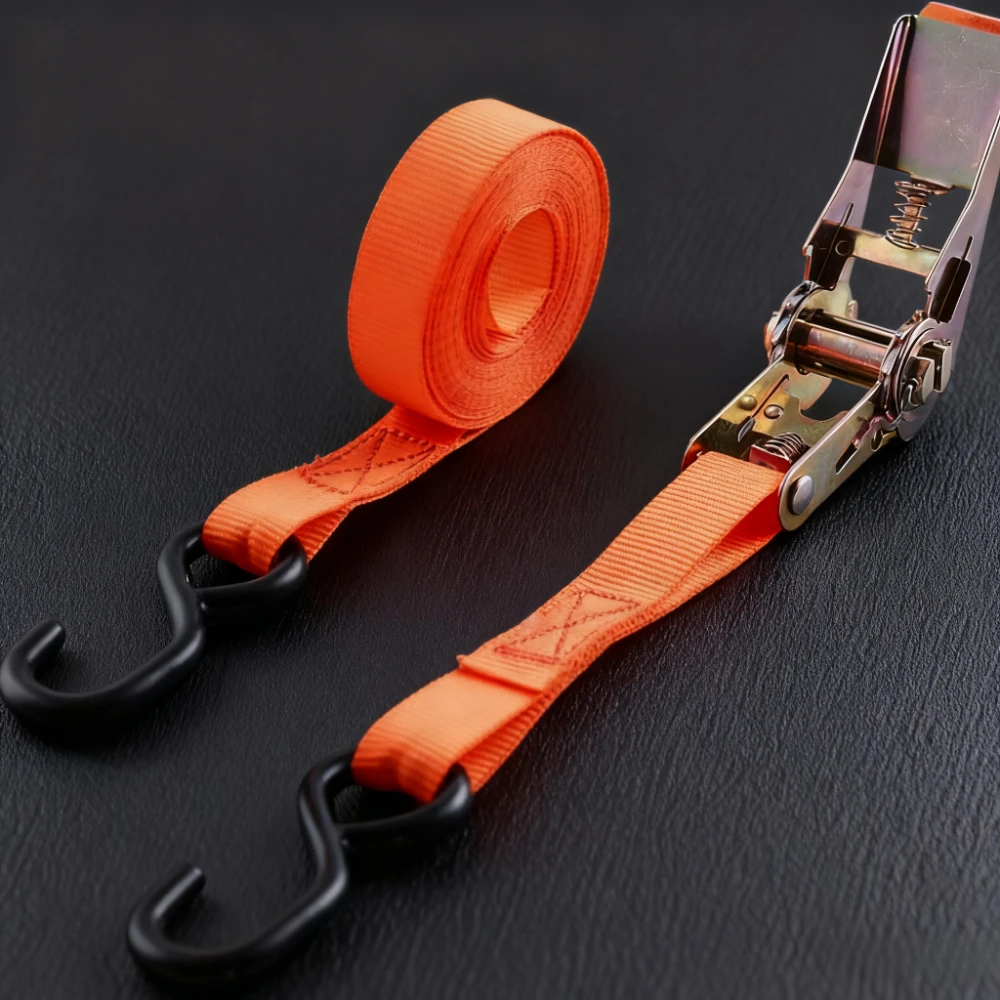 أشرطة ربط للدراجة النارية، أشرطة ربط للأسفل، أشرطة ربط للأسفل، أشرطة بسقاطة، لدراجة السيارة مع مشبك معدني قابل للتعديل