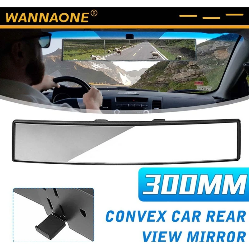 Car Mirror Interior Rearview Mirrors Universal Auto Rear View Mirror Anti-glare Wide-angle Surface Mirror Auto Accessories