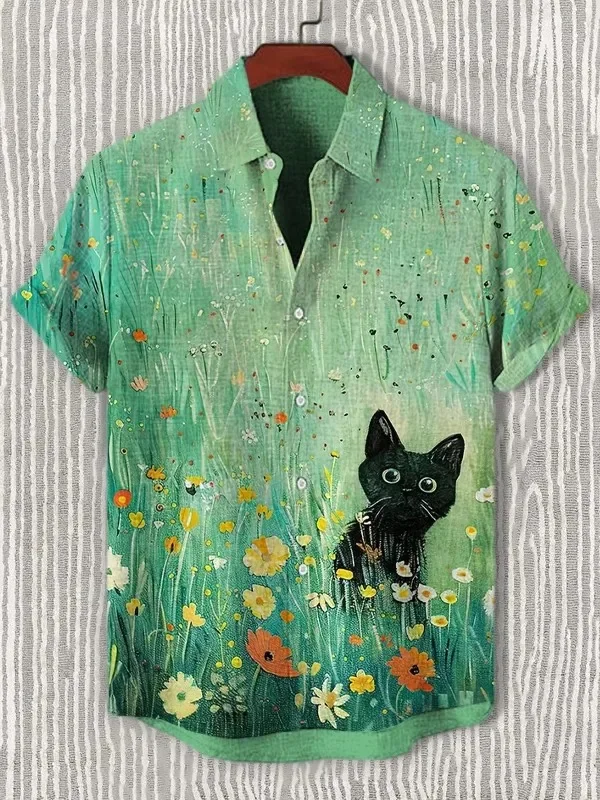 

Men's beautiful graphics Shirts Fashion Short Sleeve Button Down Lapel Shirts For Summert shirtsgraphic t shirts ment shirt for