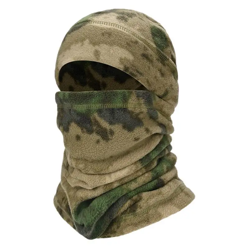 AliExpress Winter Warm Camouflage Pullover Hat Outdoor Cycling Ski Windproof Cold-Proof Hat Warm Durable Cap with Mask