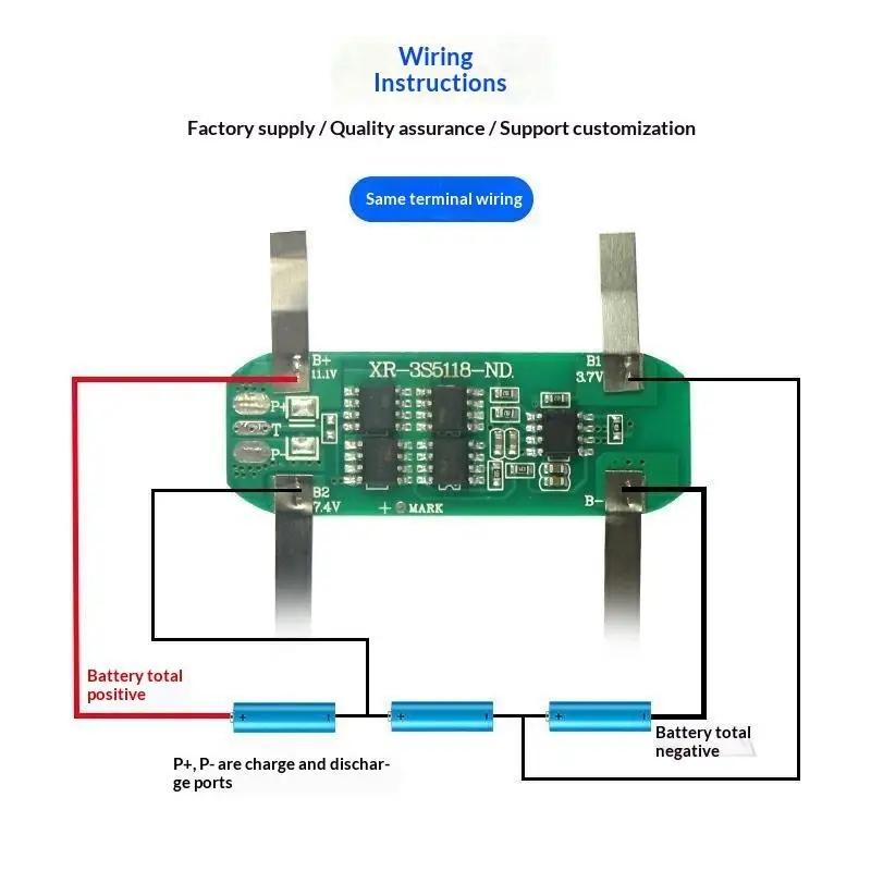 1Pc 18650 Lithium Battery BMS 3S 12.6V 5A 10A – Welding Nickel for DIY 8.4V 12V Li-ion Battery Pack, Protection Board view 6