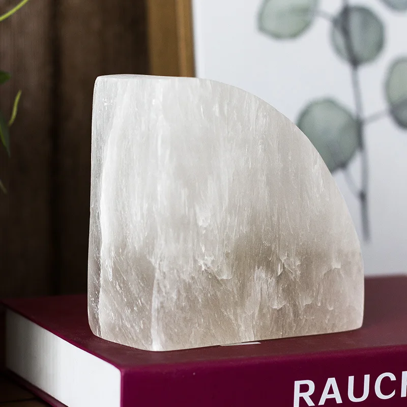 Geometric Ornaments Made of Marble, Natural Gypsum, Real Stone for Books, Stationery and Bookshelves in Study Rooms, Home Decor