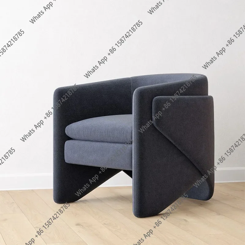 Oo Light Luxury Nordic Single Double Sofa Simple Fabric Designer Studio Rest Modeling Sofa Negotiation Chair
