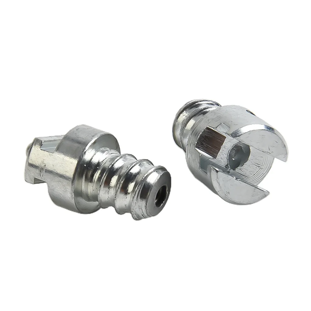 Conector de resorte macho hembra de acero al carbono galvanizado para conexión, accesorios de herramientas eléctricas de dragado de tubería de taladro eléctrico, 2 uds.