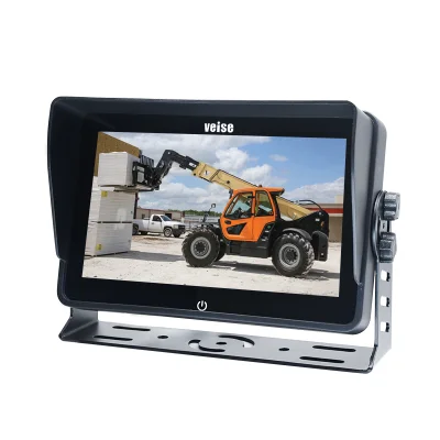Car IPS Screen Monitor Touch Button 1080P Input Vehicle Monitor for Heavy Duty Truck RV Trailer Van Bus with DVR