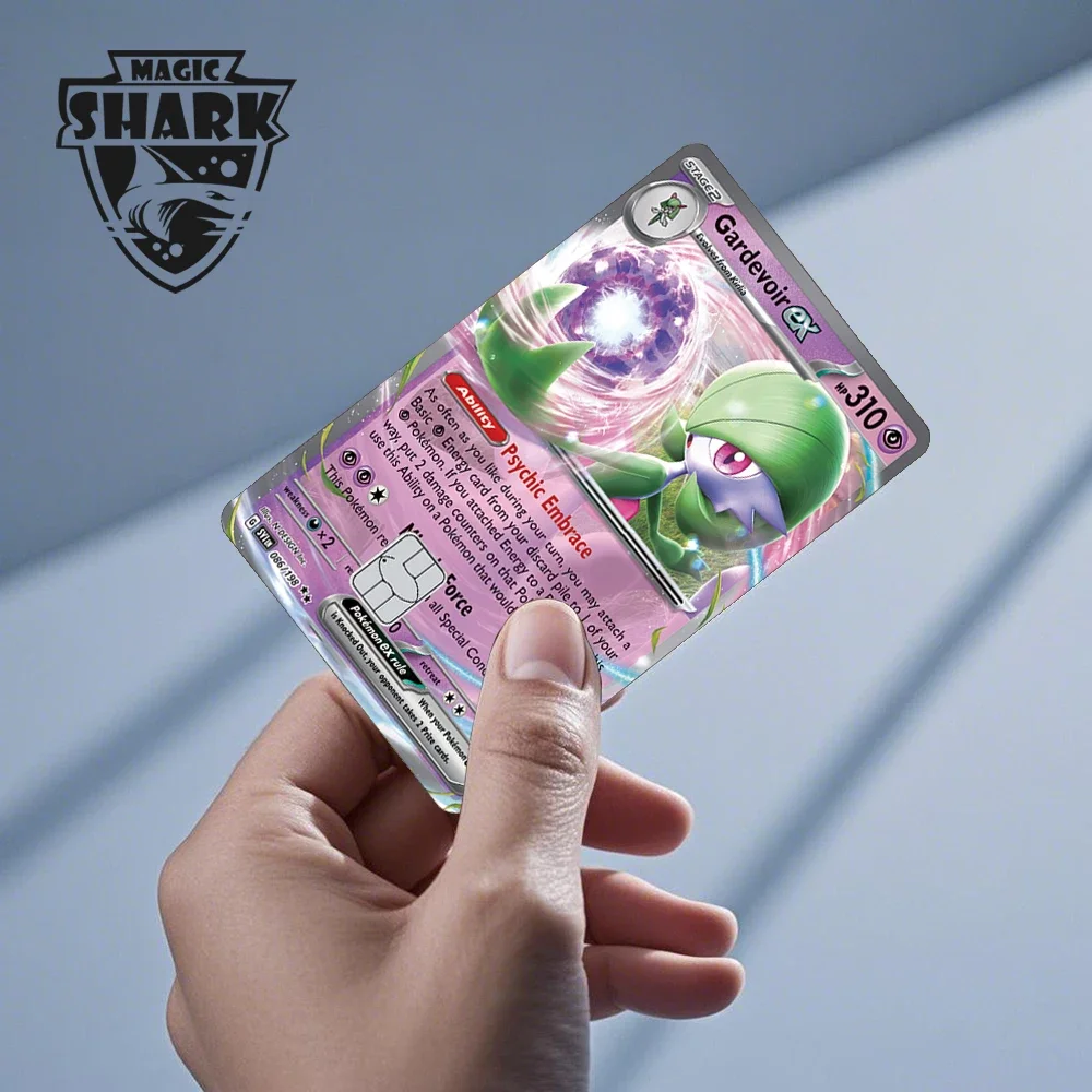 EX Mega Venusaur Charizard Blastoise Rayquaza Mewtwo Dragonite Pokemons PVC Matte Sticker Film Skin for Debit Bank Credit Card view 5