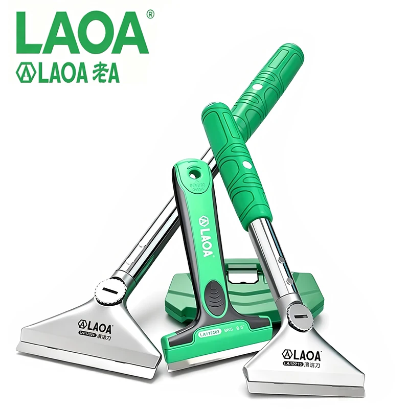 LAOA Multifunctional Cleaning Scraper Shovel Knife for Glass Tile Window Sticker Paint Glue Residue Remover Spatula Tool