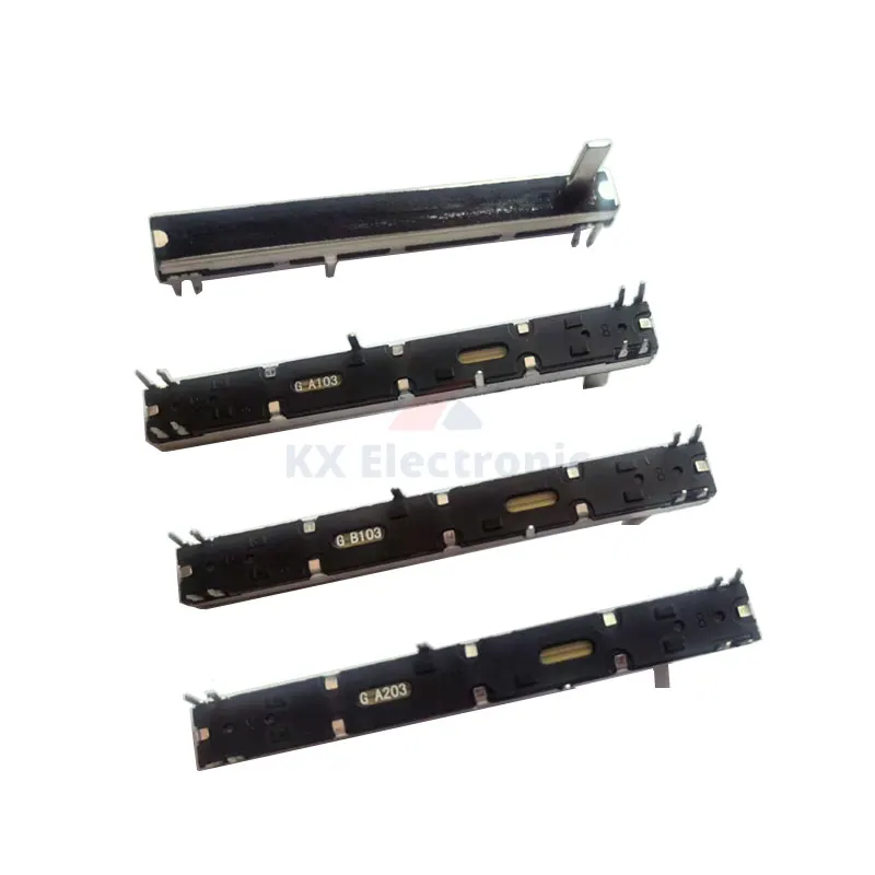 2 pz 75mm Potenziometro a scorrimento dritto 8 Pin A103 B103 A203 A503 Doppio Fader A10K B10K A20K A50K Soundcraft EFX8 Fader A10Kx2