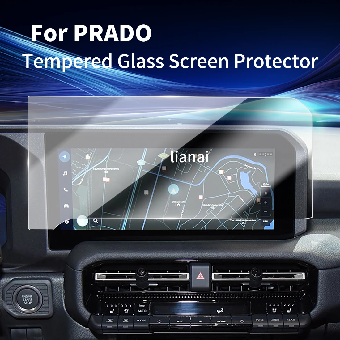 Carplay Screen Protector Tempered Glass Protective Film Navigator Protection Auto Car Stickers Accessories For 24Toyota Prado