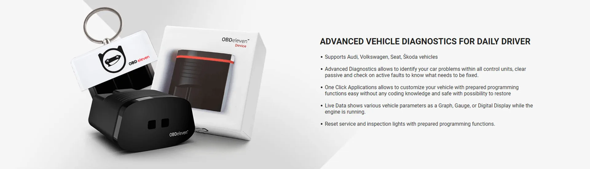 NextGen OBDeleven mit ULTIMATE/Pro optional für BMW Volkswagen VW/Audi/Skoda usw. Unterstützt IOS+Android OBD2-Scannerdiagnose – Detail 1