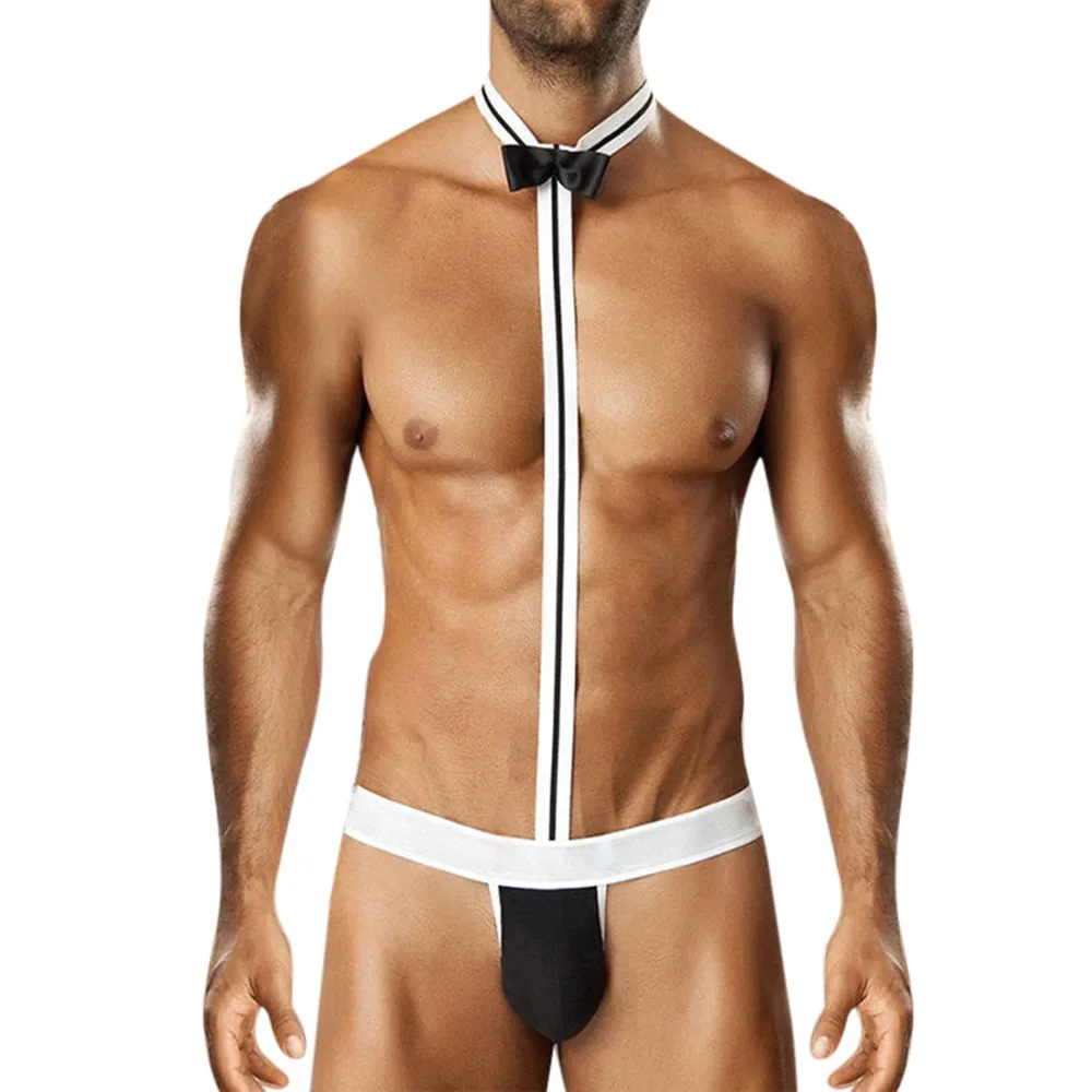 Sexy papillon da uomo perizoma intimo novità g-string Homme Mankini Lingerie Set tuta Performance maschile Costume erotico Lingeria