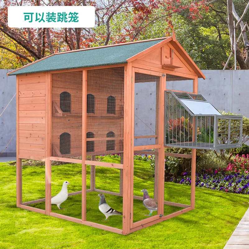 

Уличная клетка для голубей, домик для голубей, клетка для птиц, мясо, гонки, сочетание из цельного дерева, непромокаемая и консервирующая солнцезащитная клетка