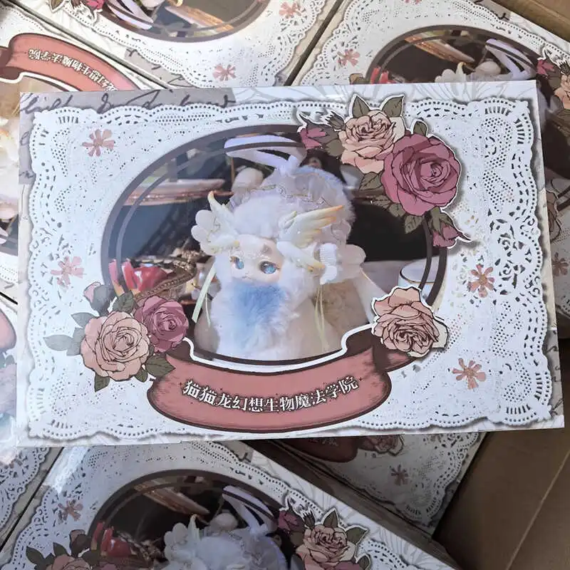 

Original Fantasy Creatures II Cat Dragon Magic Academy Series Vinyl Face Blind Box of cute and trendy figurines as festival gift