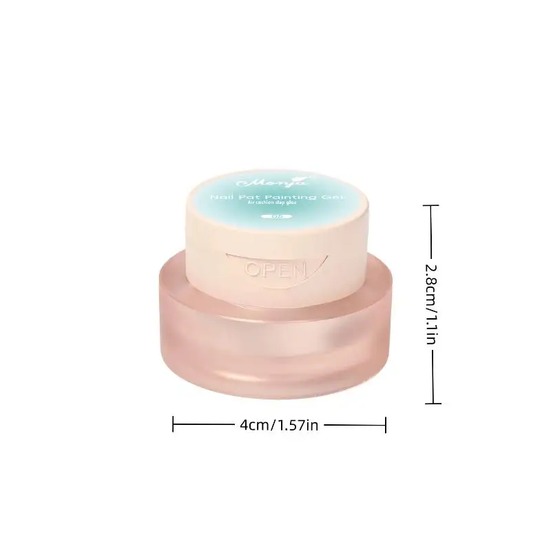 에어 쿠션 패딩 글루 네일 폴리쉬 글루 핑크 컬러 네일 아트 고채도 석고 페인팅 글루 DIY 매니큐어 홈 살롱용