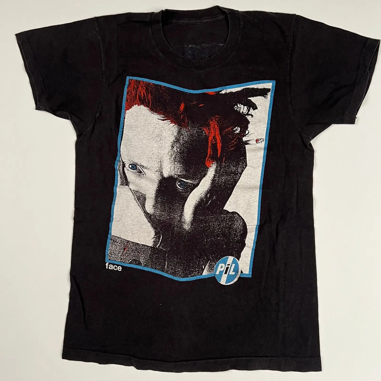 Vintage 80S Public Image Ltd T Shirt Medium Black Tour Shirthirt