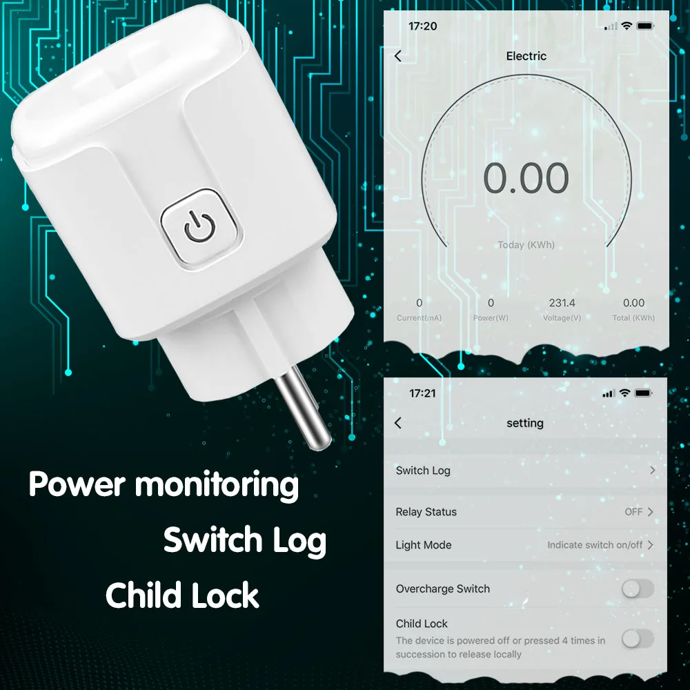 WIFI 433mhz Rf Smart Socket Switch AC 220V Wireless Plug 16A Tuya Smart Life Remote Control Outlet Switch for Alexa Google Home